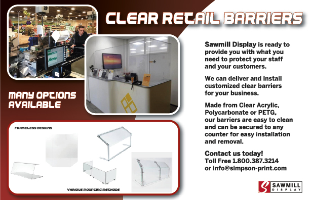 SimpsonPrint's tweet image. Essential safety barriers, available at Sawmill Display and Simpson Print!