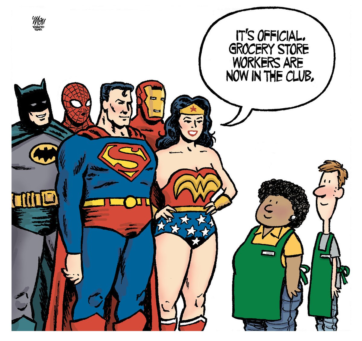 Please enjoy today's #Superheroes cartoon in <a href="/TorontoStar/">Toronto Star</a> #Coronavirus