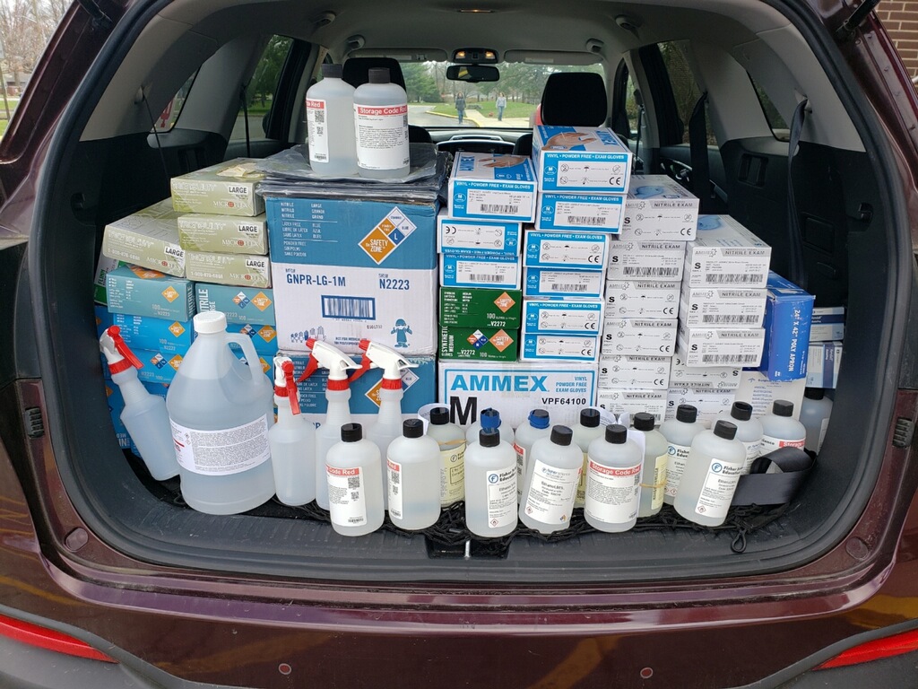 GCCSchools's tweet photo. We are in this together, so we are donating our Project Lead the Way Health Sciences' supplies to the Clark County Health Department. Thank you to those of you on the front lines! We appreciate you! #gccsbethegood #WeAreGreater https://t.co/SszcCULyMU