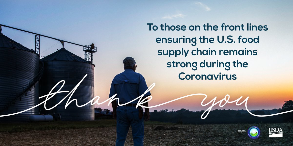 Thank you to the heroes in the U.S. supply chain who are continuing to do right and feed everyone during this time ❤️ #NationalAgDay #AgDay20