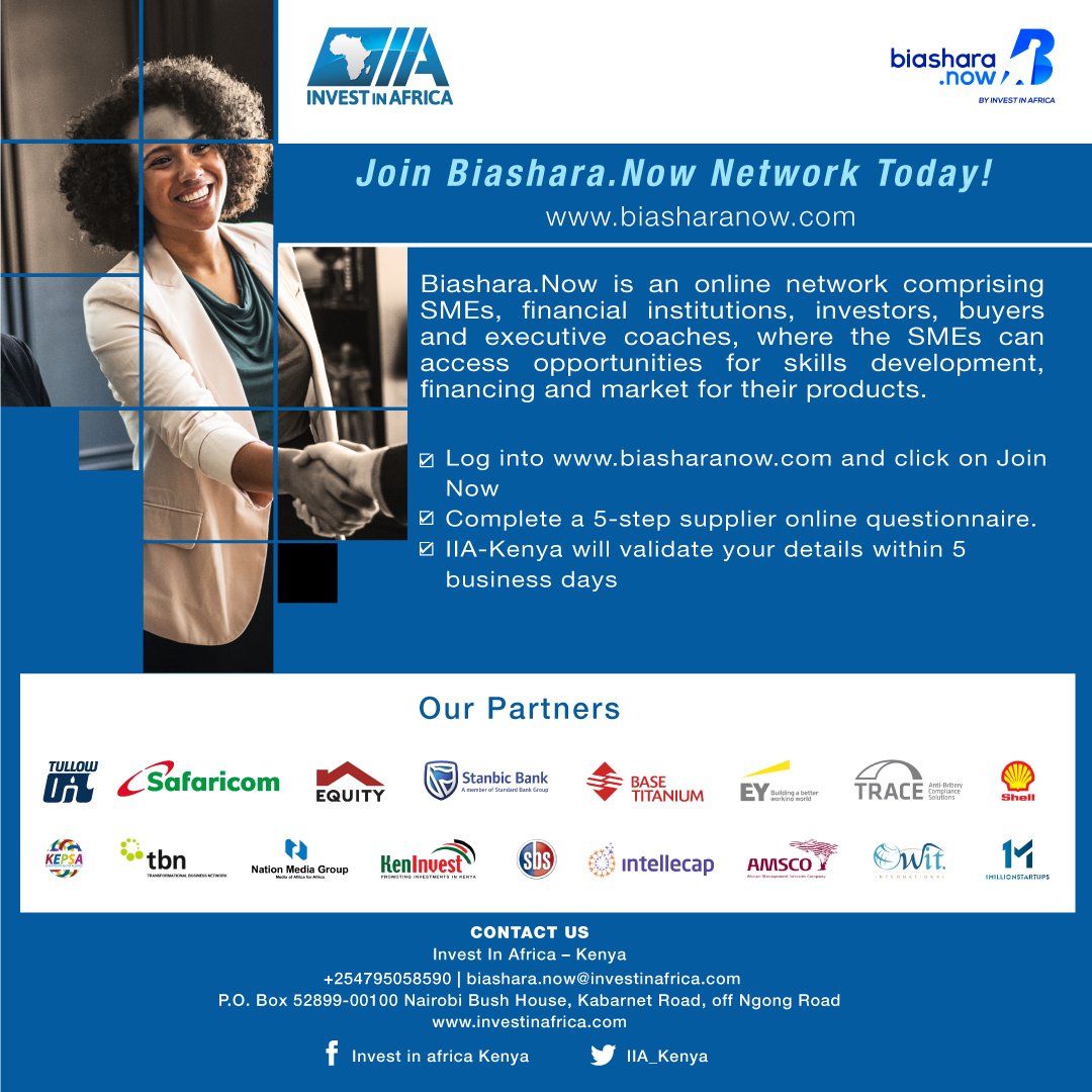 IIA_Kenya's tweet photo. These are unsettling moments for businesses with a lot of shifts in markets and customer behavior. We are focused on SME development and connecting startups to opportunities Log on to https://t.co/F7tcB4rsCQ to access skills development, market and finance opportunities https://t.co/Ddzd30JQmO