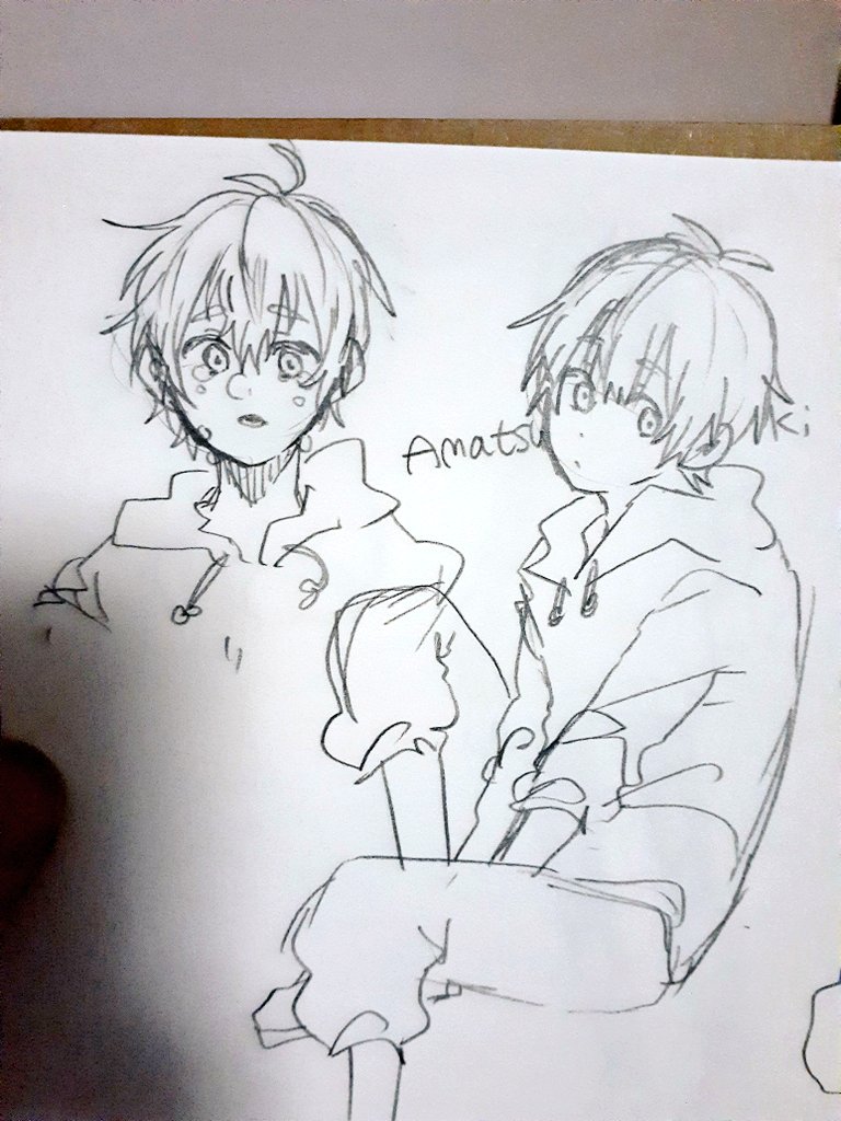 天月くんとまふくん落書きかもよ 
