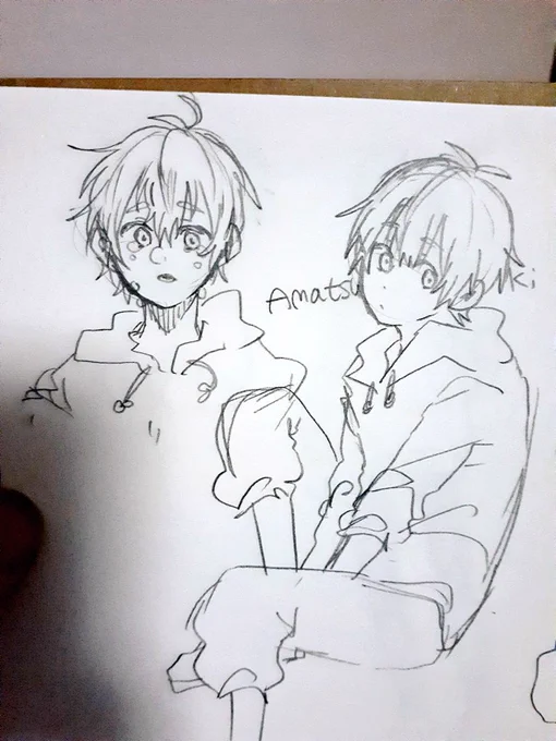 天月くんとまふくん落書きかもよ 