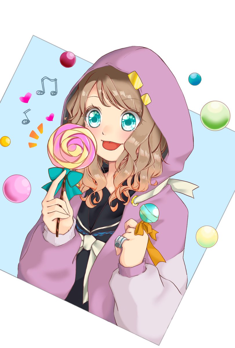 ⑧オリキャラ
リコちゃん〜フードとか帽子を被ってる子です〜飴が好き(最近描いてないな、、) 