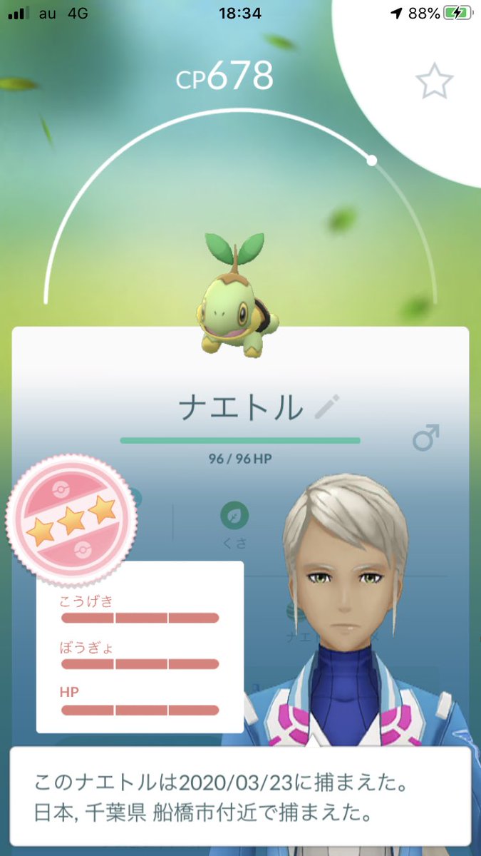 Yoshiyoshichun こんばんは 昨日のポケ活中に野生のイシツブテのイロチとタマゴからナエトル100 をgetしました ポケモンgoはやっぱり楽しいね ポケモンgo 色違い 高個体値 色違い100持ってない