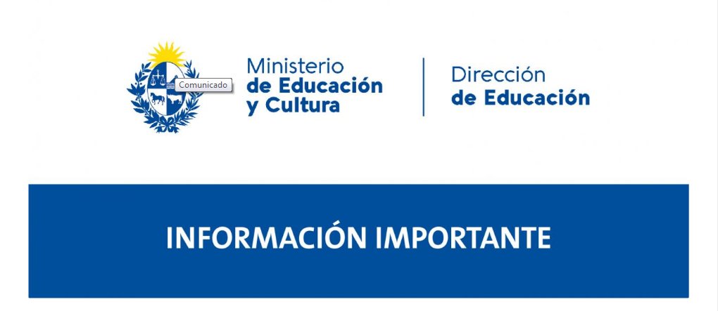 Siguiendo las recomendaciones del Ministerio de Salud Pública y Presidencia de la República, se detalla la información actualizada sobre el coronavirus y las medidas preventivas adoptadas por la Dirección de Educación del Ministerio de Educación y Cultura

bit.ly/2WLWqOS