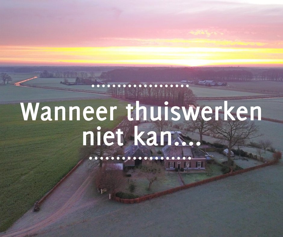 Wat als #thuiswerken niet kan? Tip: kom "thuiswerken" op één van onze buitenlocaties! 🌳 Wij verzamelden de mooiste externe thuiswerk-locaties: bit.ly/2Uc9dsu