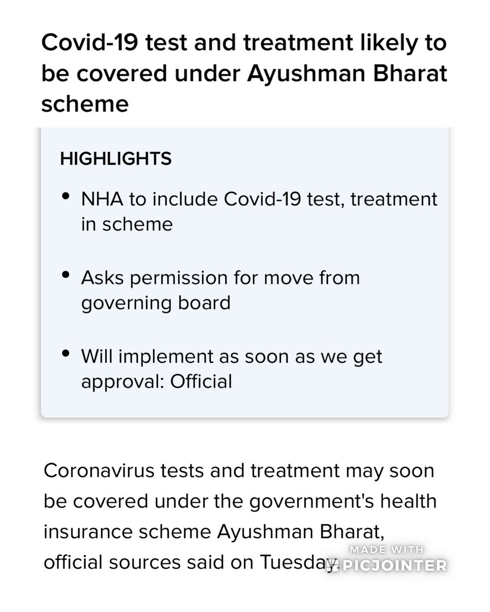 SuPriyoBabul's tweet photo. Govt. of India has started the process to cover #COVID &amp; it’s treatment under the #AyushmanBharat Scheme which now @ArvindKejriwal ji has decided to support (Better late than Never)•I wud humbly request Honble WBCM @MamataOfficial to do the same immediately #StayAtHomeSaveLives https://t.co/eVQi8Dvs6u