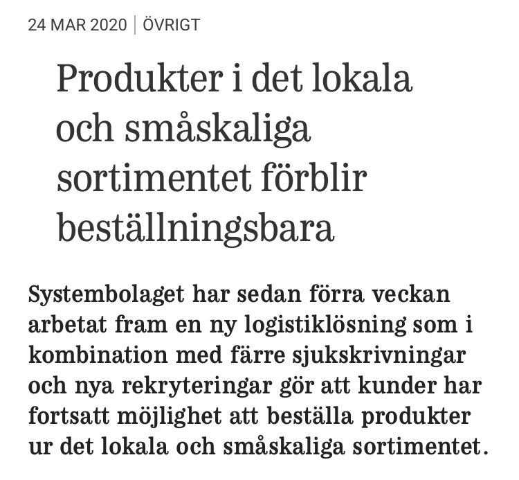 KristinaYngwe's tweet photo. Systembolaget backar nu om försämrade regler. Eloge till alla som lyft frågan, hos C vet jag att min eminenta kollega i Socialutskottet @SofiaNBroby legat på Systembolaget. Bra beslut men tråkigt att det hela tiden är små producenter som hamnar i kläm i SB:s hantering. https://t.co/v9T6AVjv8Y