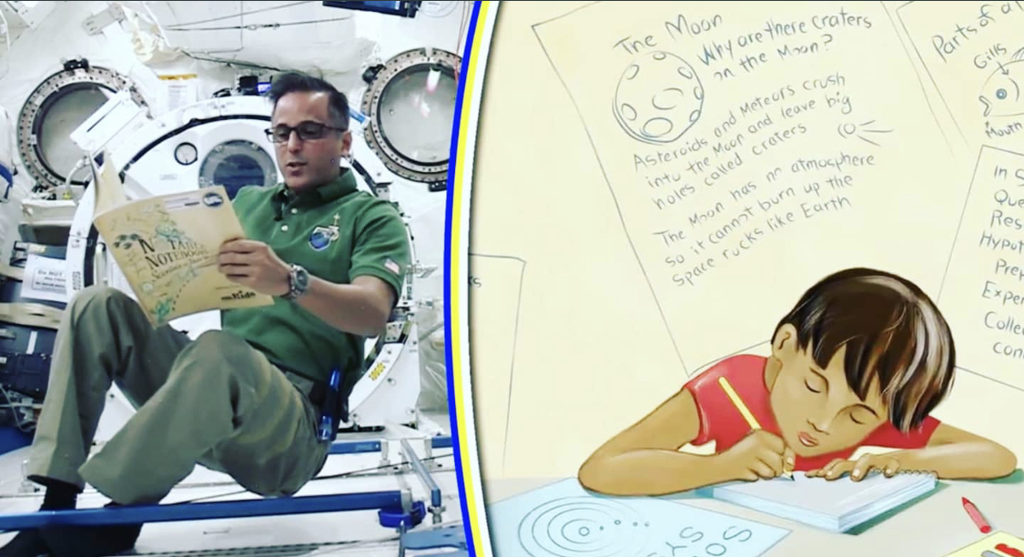 HT_Primary's tweet photo. Check out @StoryTimeSpace and listen to astronauts read childrenβs books from the International Space Station. https://t.co/Aegxe6LSHc #HolyTrinityHackney #DistanceLearning #STEM #Reading #ParentInfo https://t.co/WjAFPfEto5