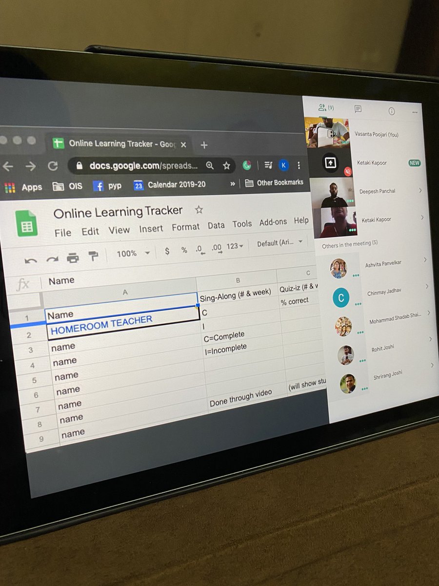 vasantapoojari's tweet photo. Pyp PE online teaching - finished with our collaborative meeting @nehaminda @KetakiKTweets @veenadsilva @ash_pan07 @RJSOFTBALL198 @Mr_ChinmayJ #physed #OnlineTeaching @ois_primary @oismumbai https://t.co/MZmNILaj5x