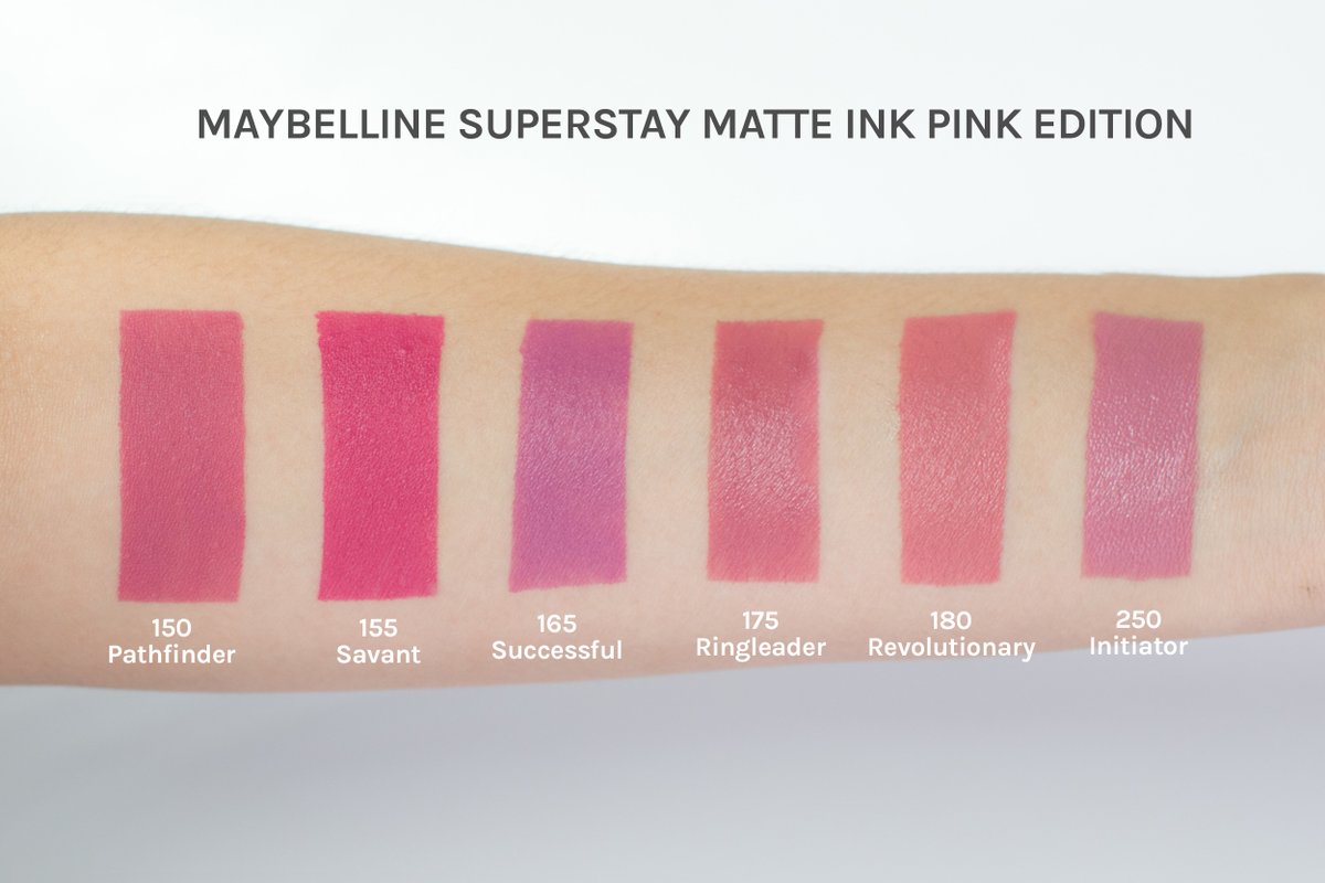 projectvanity's tweet image. .@MaybellinePH brings you a whole lot of pink fun for their new Superstay Matte Ink shades! Which of the shades is your fave?

See full review here:
projectvanity.com/projectvanity/…