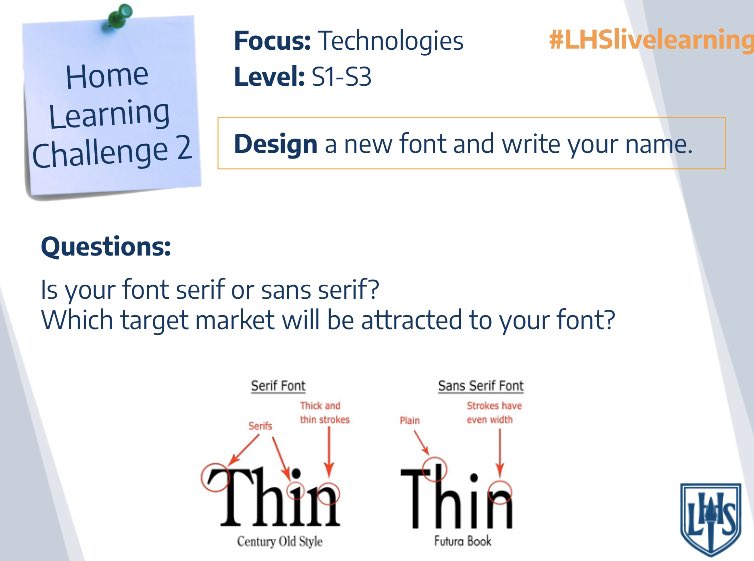 MrsElliott0's tweet photo. Daily challenge 2! All information is on Google Classroom for classes.
Fancy a go? Complete the challenge and use the hashtag #LHSlivelearning
Stay safe ⭐️
@LHSTechnologies @LarbertHigh https://t.co/L2AZimvnrx