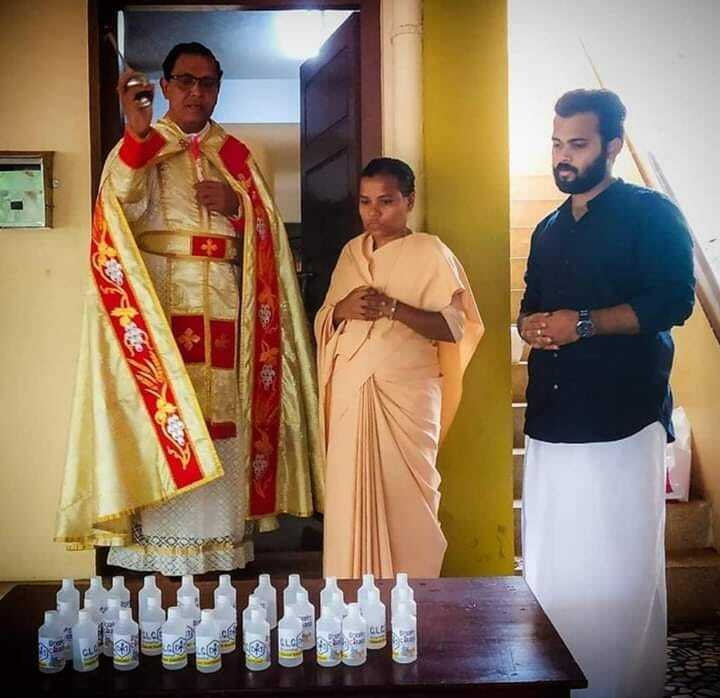 IndianAtheists's tweet photo. Sanitizing sanitizers. https://t.co/7lgvHxnV5W