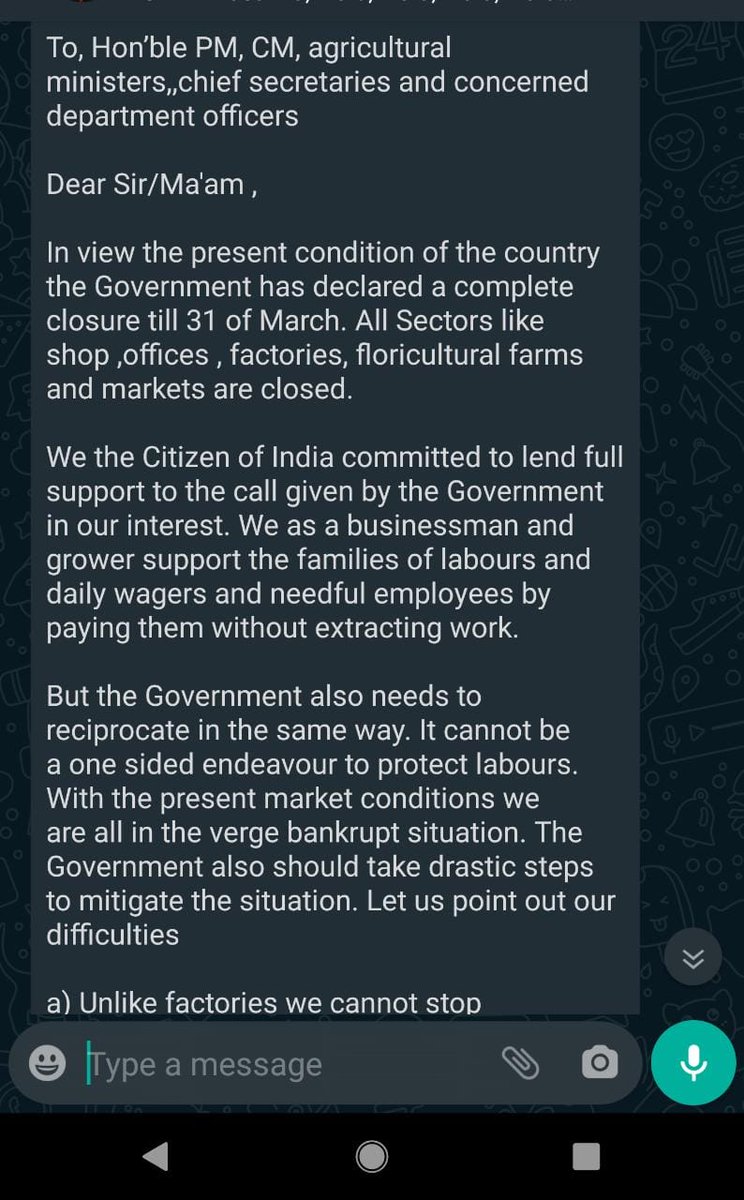 The plight of Floriculture Farmers in these tough times need support of the Government both Central and State Government.  #Covid19India  #FarmerSocialDistanceWeek  @PMOIndia  @CMofKarnataka  @HMOIndia  @csogok