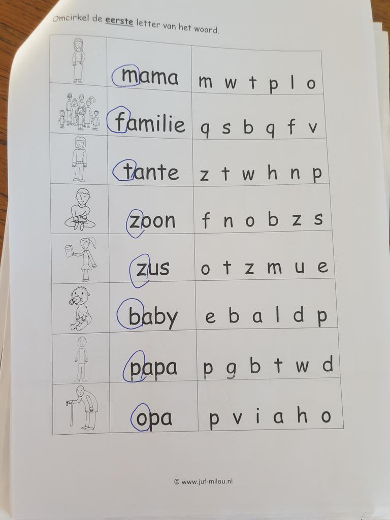 Net een werkje van school gemaakt... Ik ben nooit trotser geweest!! #kleuter