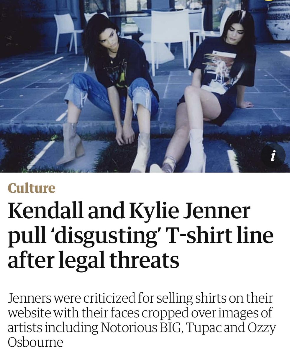 kendall and kylie were called out for their disrespectful merch line, after putting their faces over other artists without asking permission - especially when some of these artists are not alive