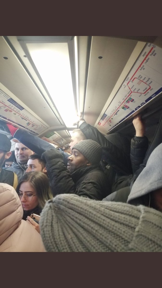 Absolute clowns this is the London Tube this morning.....