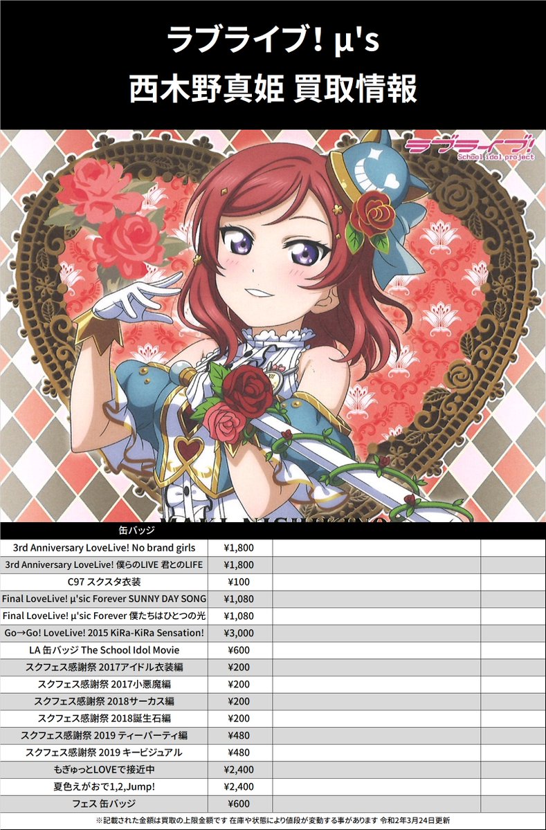 星空凛 スクフェス感謝祭 2017 小悪魔 缶バッジ