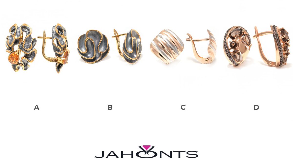 #Creative_jewelry from the #Jahonts_collections
A. bit.ly/2IMX3zK
B. bit.ly/2IMan7n
C. bit.ly/3d0Ob7g
D. bit.ly/2QuGrkH
#Jahonts #jewelry #jewellery #style #trend #discount #fashion #shopping #jewellerydesign #amazingjewellery