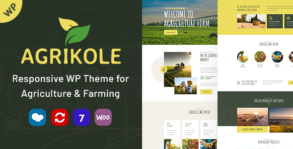 NinzioThemes's tweet photo. Agrikole - Ultra Responsive and Retina Ready WordPress Theme suitable for all types of Farming, Agriculture, Organic Food and other websites.

https://t.co/0DmzP1dk9y https://t.co/w5xRrL6Kon