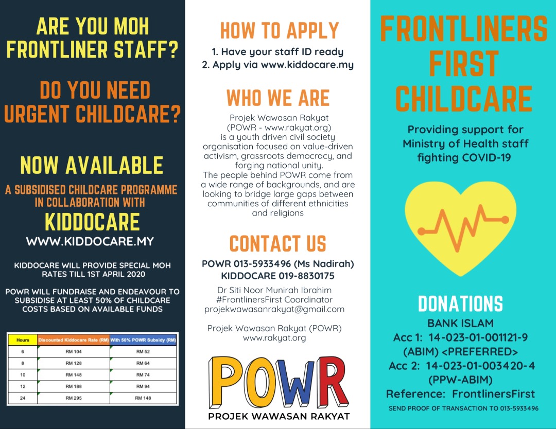 zurairi's tweet photo. #GajiSehariChallenge

We’re lucky I can be home for my kid while wife’s away at hospital. Many aren’t so.

I commit to donate 1 DAY’S SALARY to @WawasanRakyat’s #FrontlinersFirst to provide childcare for @KKMPutrajaya
#COVID19 frontliners.

Want to join me? Deets in next tweet. https://t.co/Qda1Mo0PYy