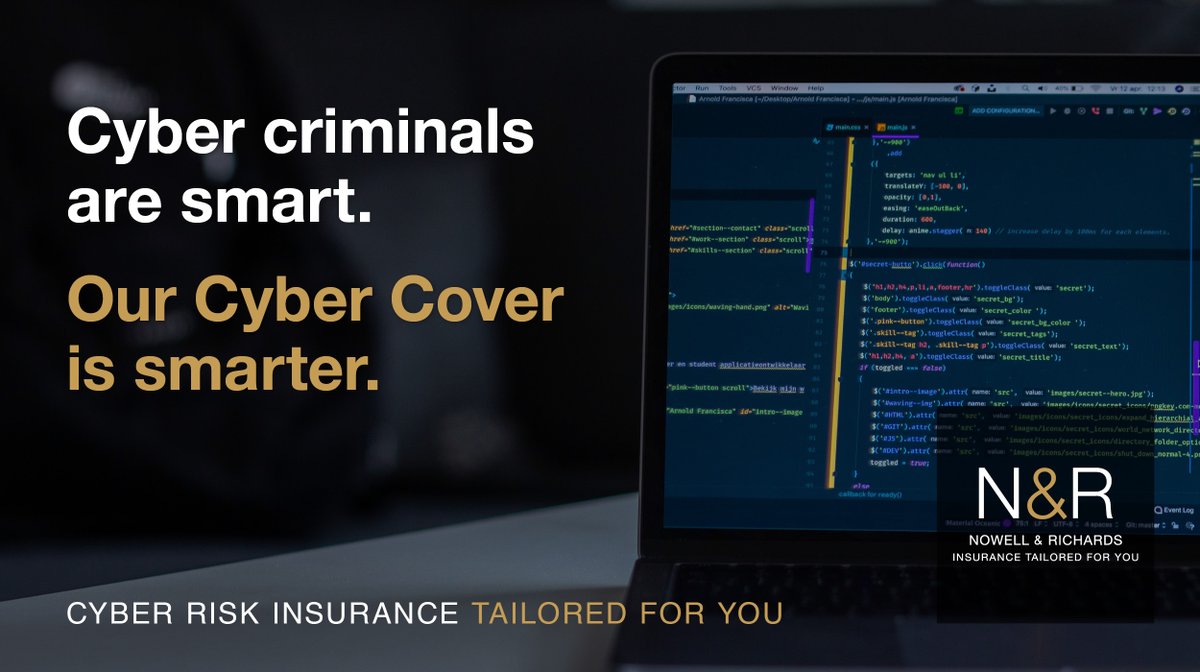 Smart Cyber Cover | Many businesses are working from home currently but are you fully protected from internet-based risks? Cyber criminals may be smart but our cover is smarter. Get in touch for more details - it’s business as usual. 01785 255514📞
#Cyber #Insurance #Protected