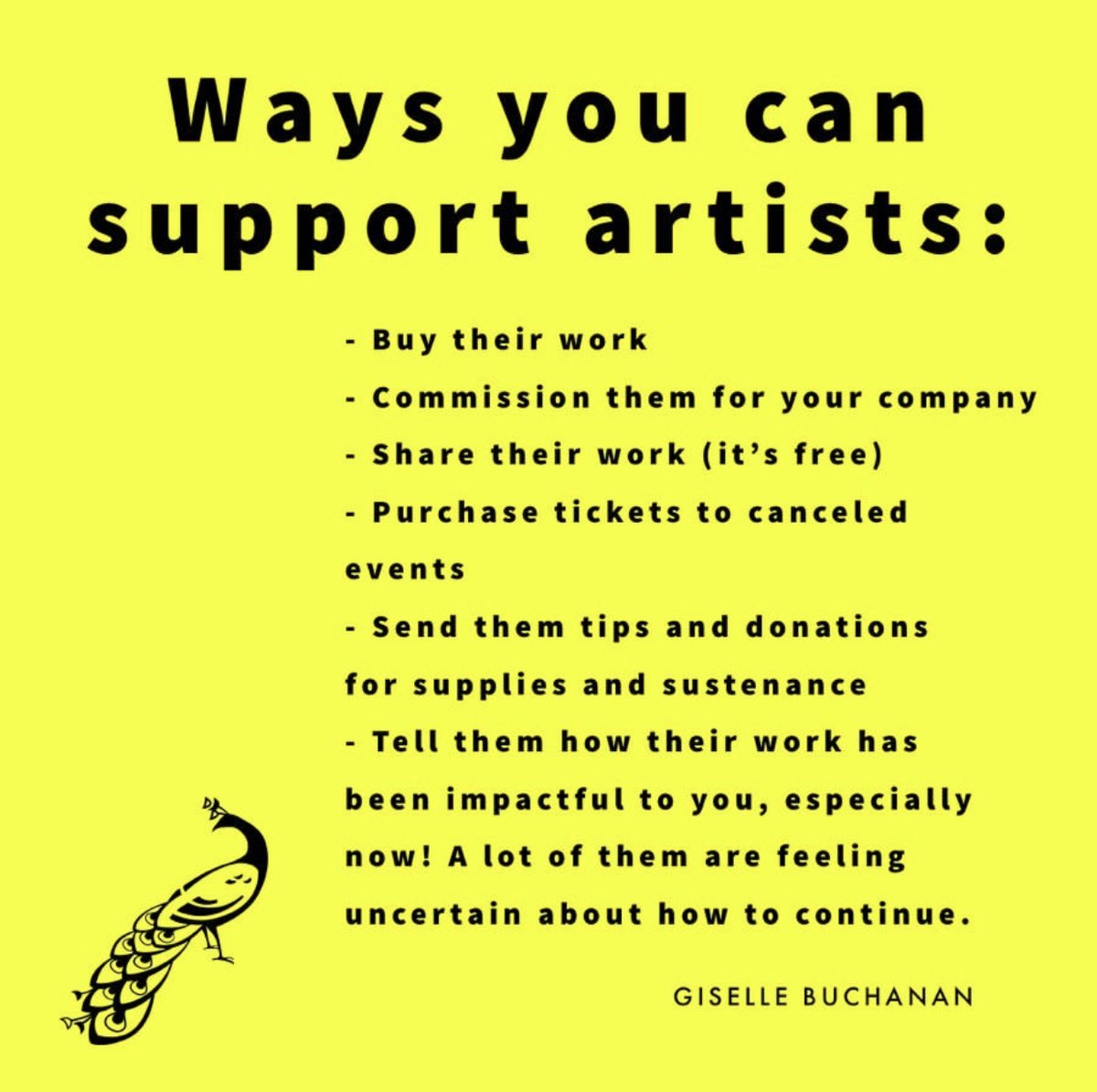 As we wait on the Government to meet a range of priority needs specific to artists, art workers and the arts industry, here are some ways you can support our creative colleagues across Australia. Image by @vishuddhaa