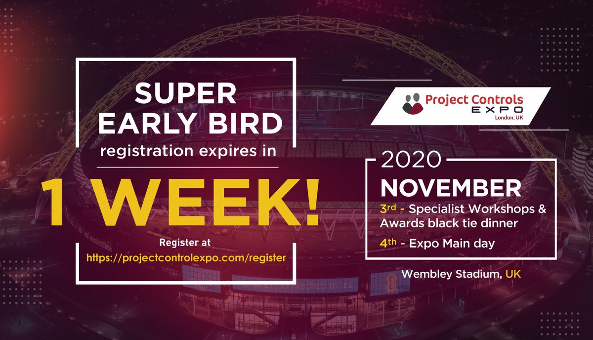 ProjConExpo's tweet photo. We believe that effective Project Controls will provide businesses with reliable information that inspires confidence at the right time to enable the right decisions to be made.
Join us at @ProjConExpo on 4th November, at Wembley Stadium. https://t.co/2K3uN2oiNV
#PCExpo #London https://t.co/TEbXMqSsKj
