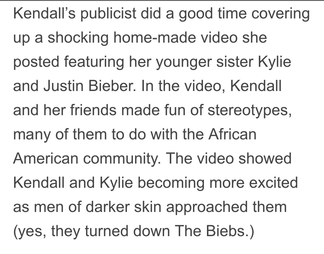 i couldn’t find it - but apparently kylie and kendall made a video promoting racial stereotypes