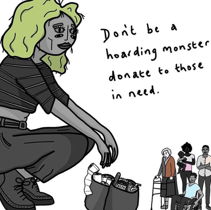 _ZaraMorgan's tweet photo. Art advice from @ClearRachael ‘Don’t be a hoarding monster’ 🛒 https://t.co/q7vyX67z6S https://t.co/aa4AexYY6h