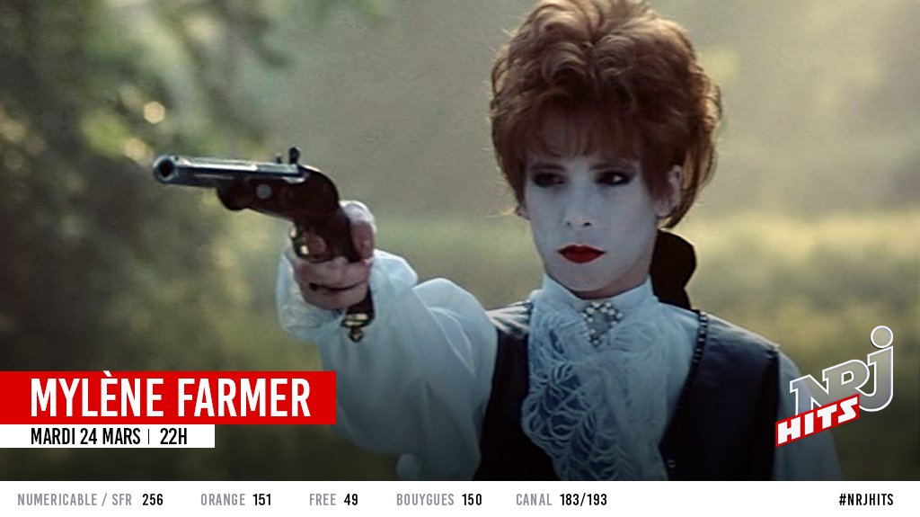 nrjhitslachaine's tweet image. 2️⃣ 2e étape de la semaine consacrée aux icones du clip
🔥 Rdv ce soir à 22h avec la reine française : Mylène Farmer
😍 Rétrospective de 4h de son incomparable clipographie : Libertine, L'ame-stram-Gram, XXL, Dégénération, N'oublie pas, Sans logique et des dizaines d'autres...