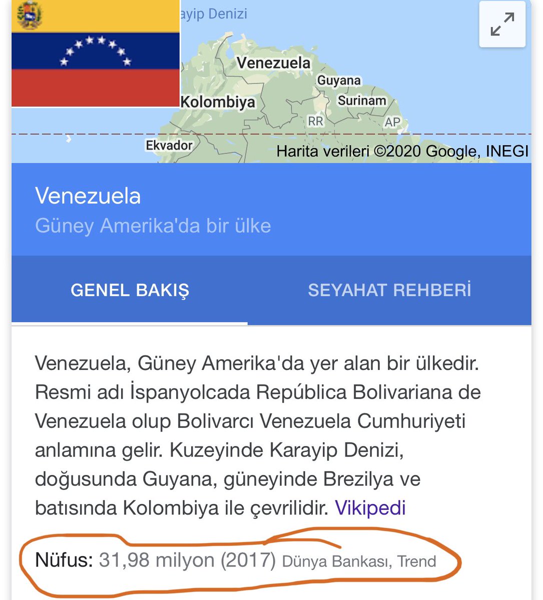İlk resim Venezuela da son durum. İkinci resim 3 yıl önce iç karışıklık nedeniyle ekmek bulamayan Venezuela.Üçüncü resim ise 31 Milyon nüfusu göstertir. Yok 7 milyon eve gıda yardımı,yok 6 ay kiraları erteledi. Yalan haber olduğunu düşünüyorum. Her yazılana,çizilene inanmayın.