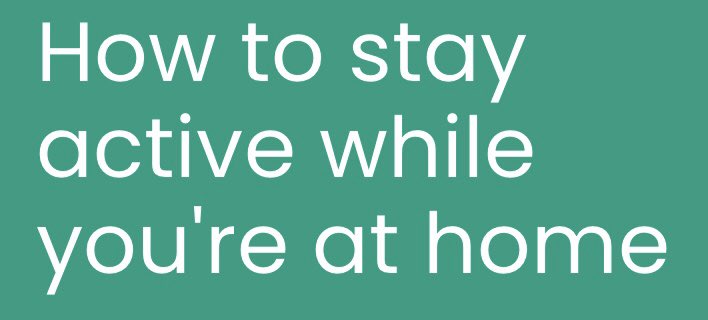 afPE_PE's tweet photo. Useful tips on how to stay active while you're at home... https://t.co/eUjYG5gQRv #StayInWorkOut https://t.co/nNfIJSvN6L