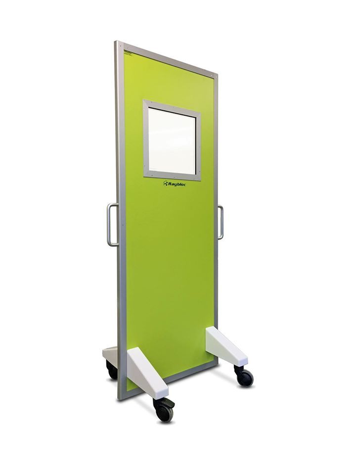 Raybloc's tweet photo. Our X-ray protective mobile screens can be finished in a range of colours &amp; with varying sizes of glass.
This particular mobile was made to match an existing colour theme in a veterinary practice.
To view a range of our Mobile X-ray Screens click this link
https://t.co/qVqnghOMbp https://t.co/7QtBsA7sYB