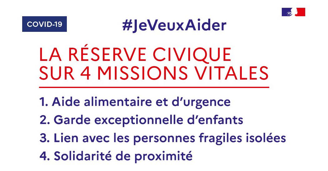 UphfOfficiel's tweet photo. Face à l’épidémie de Covid-19, le gouvernement appelle à la mobilisation générale des solidarités.
#jeveuxaider
https://t.co/DHAYZPF1Ls https://t.co/dUGpsEyx6N