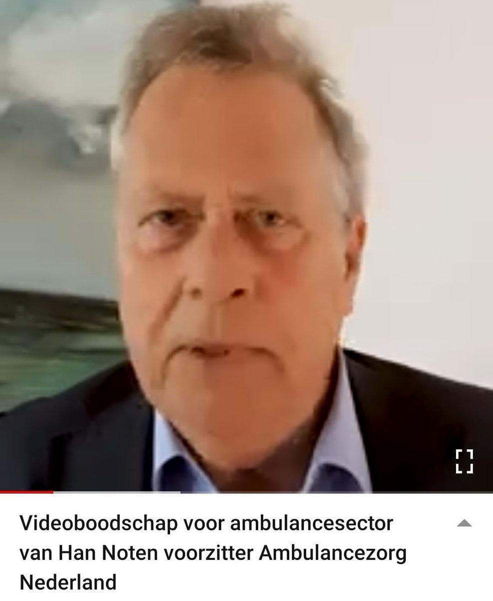 vandeambulance's tweet photo. 🙏Iedereen in de ambulancezorg zet zich 200% in voor tijdige&amp;goede zorg voor onze patiënten, ook in deze coronacrisis. Han Noten, voorzitter AZN, spreekt zijn waardering hiervoor uit in deze videoboodschap: https://t.co/RarDV1bTeC #dmvda #Corona #azn #Ambulancezorg #DANK https://t.co/UHalW4UHQx