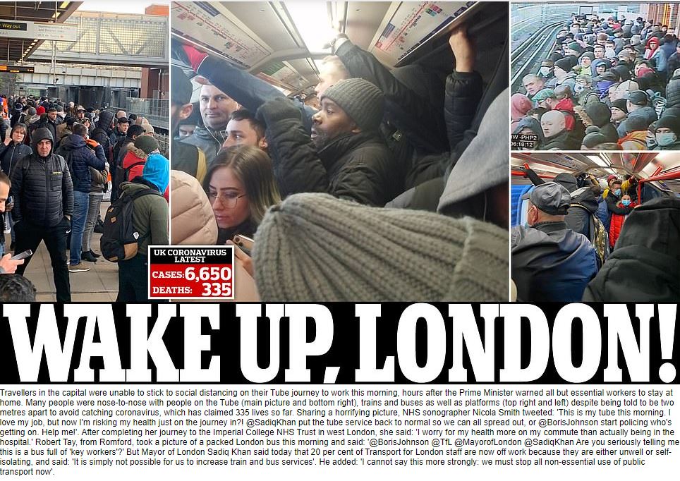 Dit kan toch niet waar zijn?! Zie net bij <a href="/DailyMailUK/">Mail+</a> deze foto's uit de Londense metro. Vanmorgen gemaakt... Wake up, London!