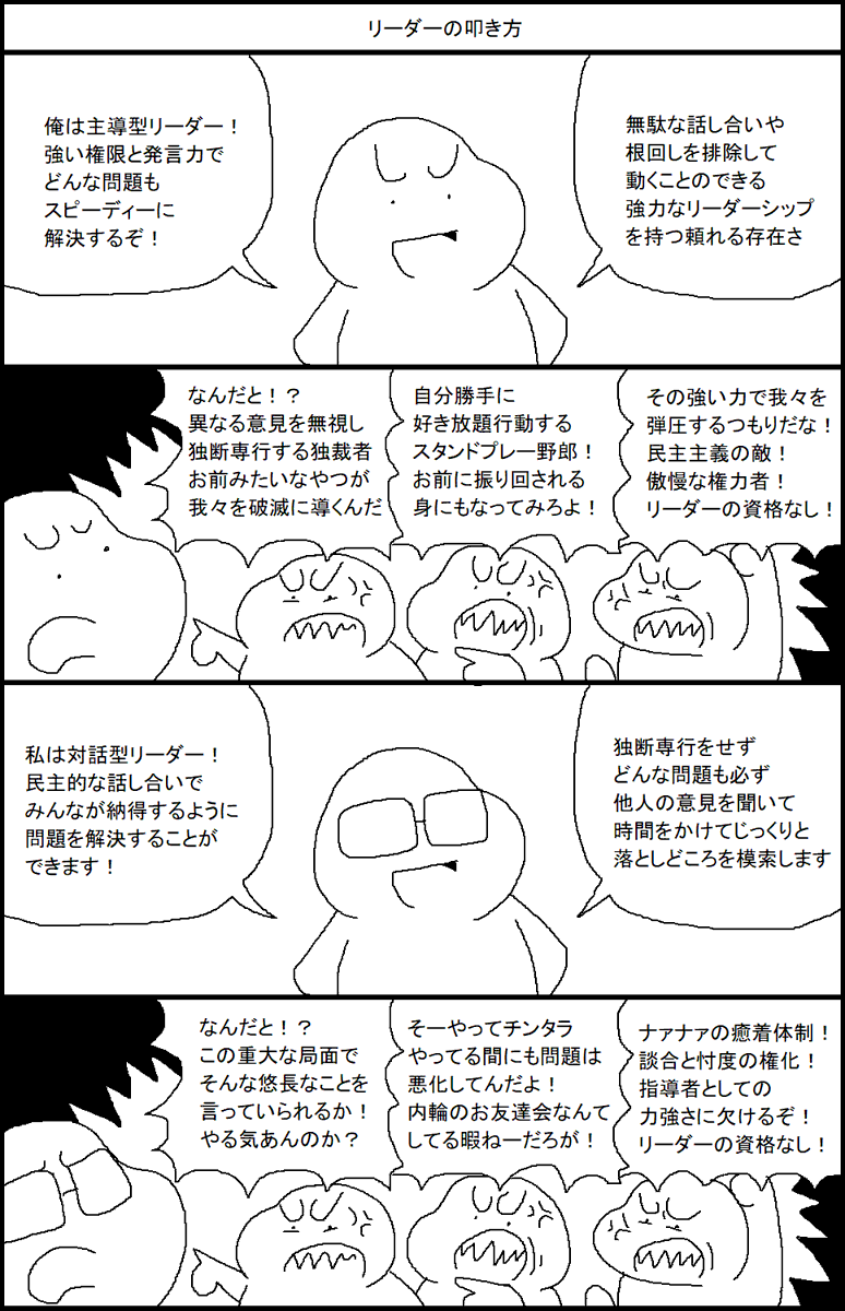 リーダーの叩き方 