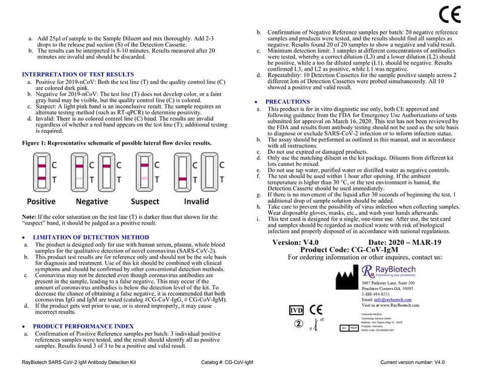 csmootapally's tweet photo. Novel Coronavirus (SARS CoV-2) IgM/IgG Antibody Detection Kit from #RayBiotech Company
@gbrc_gujarat @gsbtm @InfoGujcost @dstGujarat https://t.co/z0NkP7rddM
