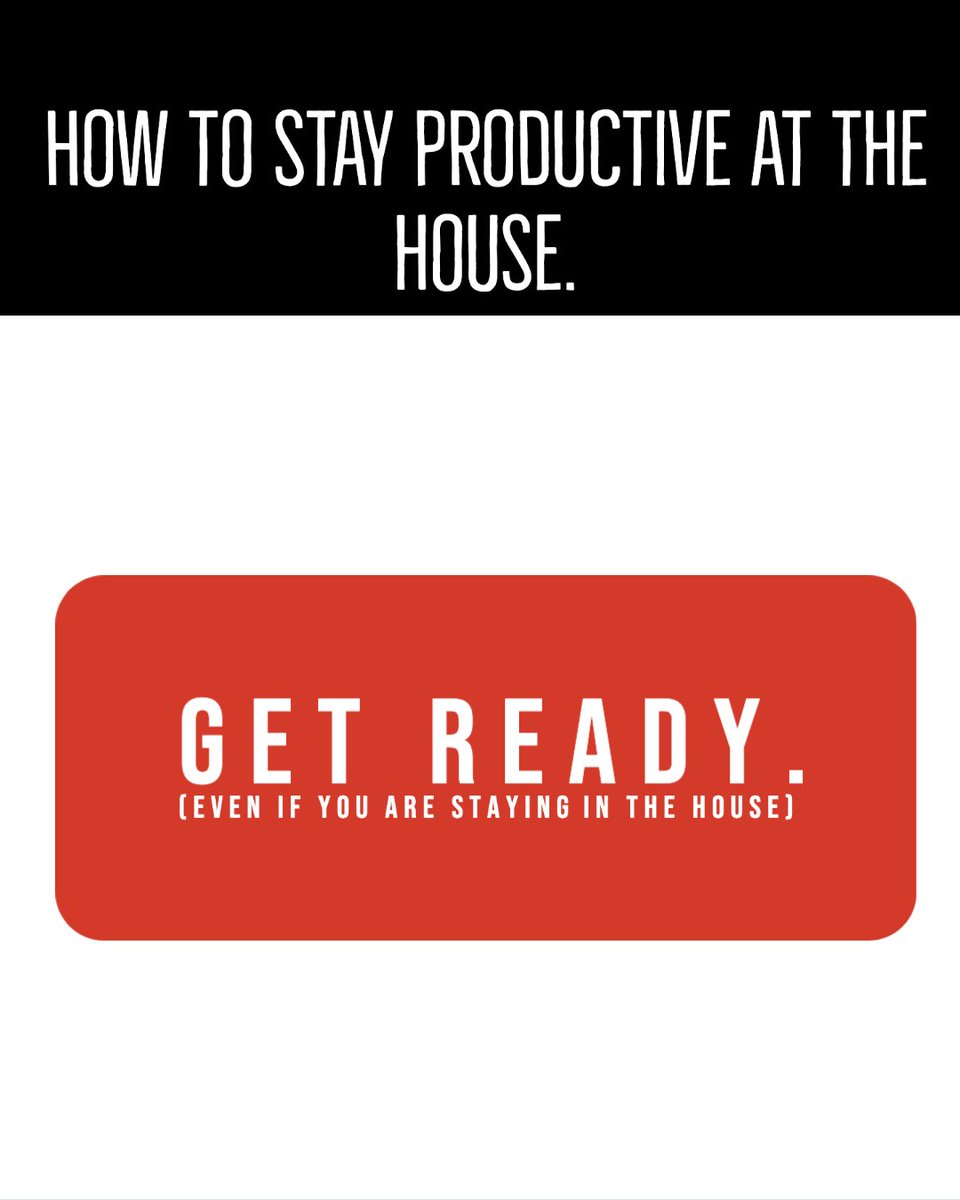 Sticking to your routine of getting up and ready for work should still stay in place. You may not put on your three-piece suit but you can still look good and feel good in your house. This will help you get the ball rolling on feeling productive and getting some work done.