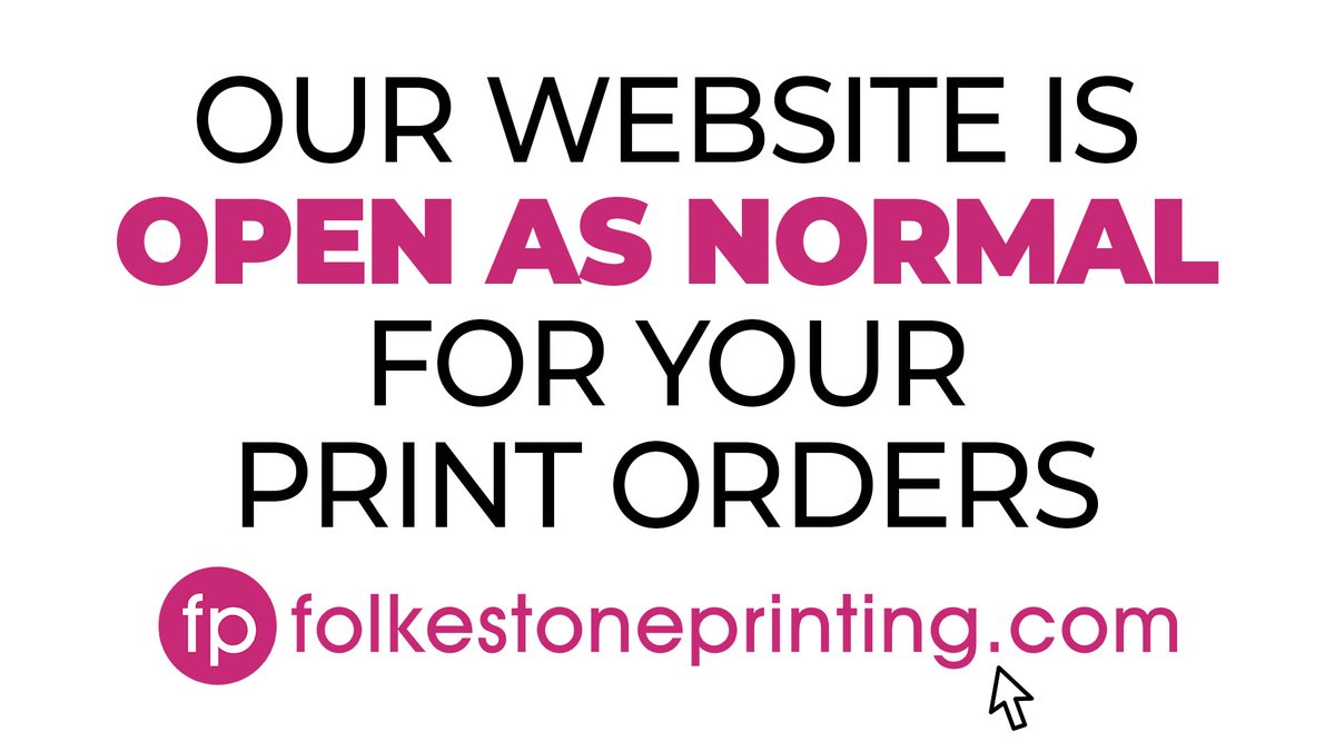 Our High Street Shop may be closed for now BUT our website isn't - So why not utilise it......it's been online since 2007 and we'll deliver direct to your home or business 😉❤️folkestoneprinting.com #folkestone #folkestoneprinting #familyrunbusiness #shoplocalonline #print