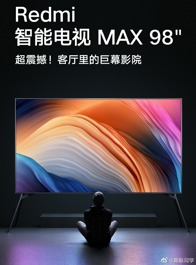android4fter5's tweet photo. #Xiaomi #RedmiMaxTV with 98" inch got announced today, what a monster! 🔥🔥😱 #SmartTV https://t.co/QyGAeodf6c