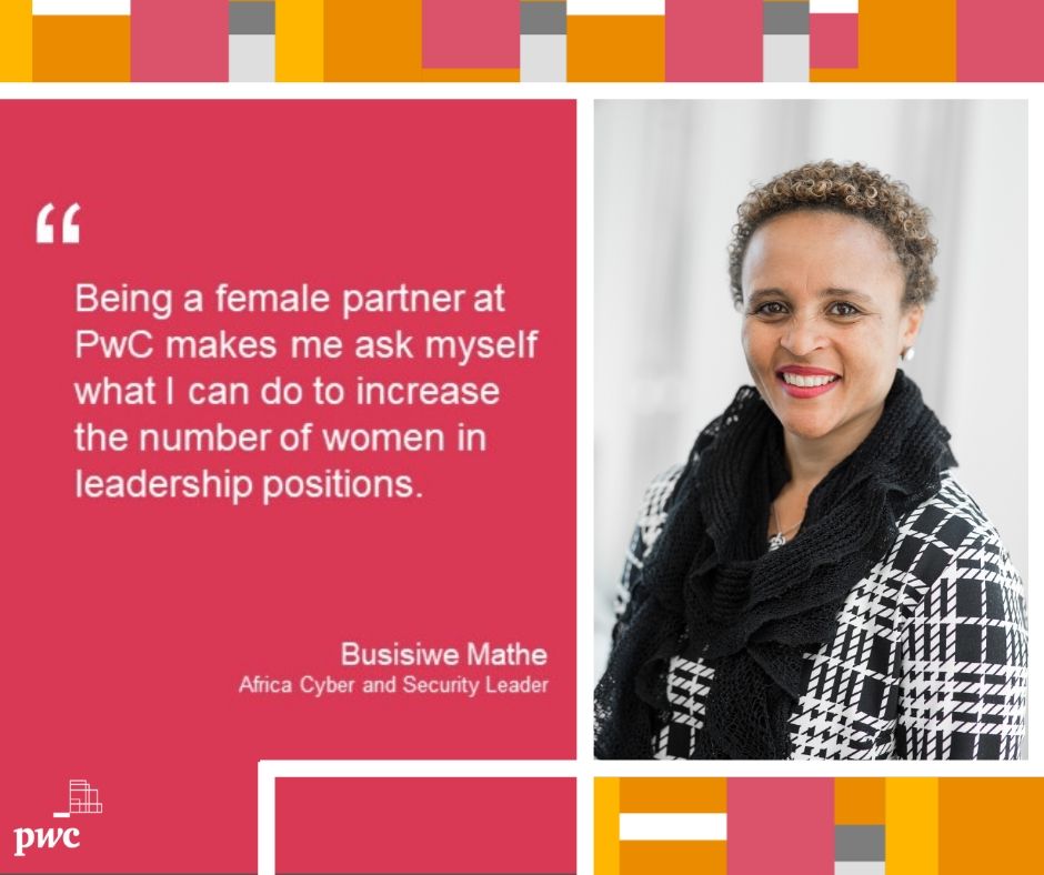 PwCWestAfricaCR's tweet photo. Meet Busisiwe Mathe @PwCAfrica Africa Cyber and Security Leader #PwCProud #WomensMonth2020 #EachorEqual 
#femaleleadership https://t.co/V1G9eyv9jR