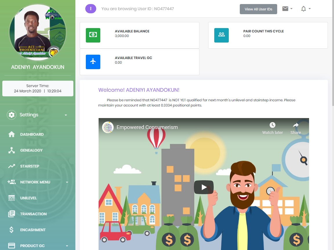 MydChe's tweet image. CONGRATULATIONS AND WELCOME TO MY TEAM

Coach Adeniyi of NIGERIA for your 2 accounts investment. THANK YOU SO MUCH FOR TRUSTING me and also to our TEAM and Company

You are now Officially part of Alliance in Motion Global

If you want to become healthy and be wealthy join us now.