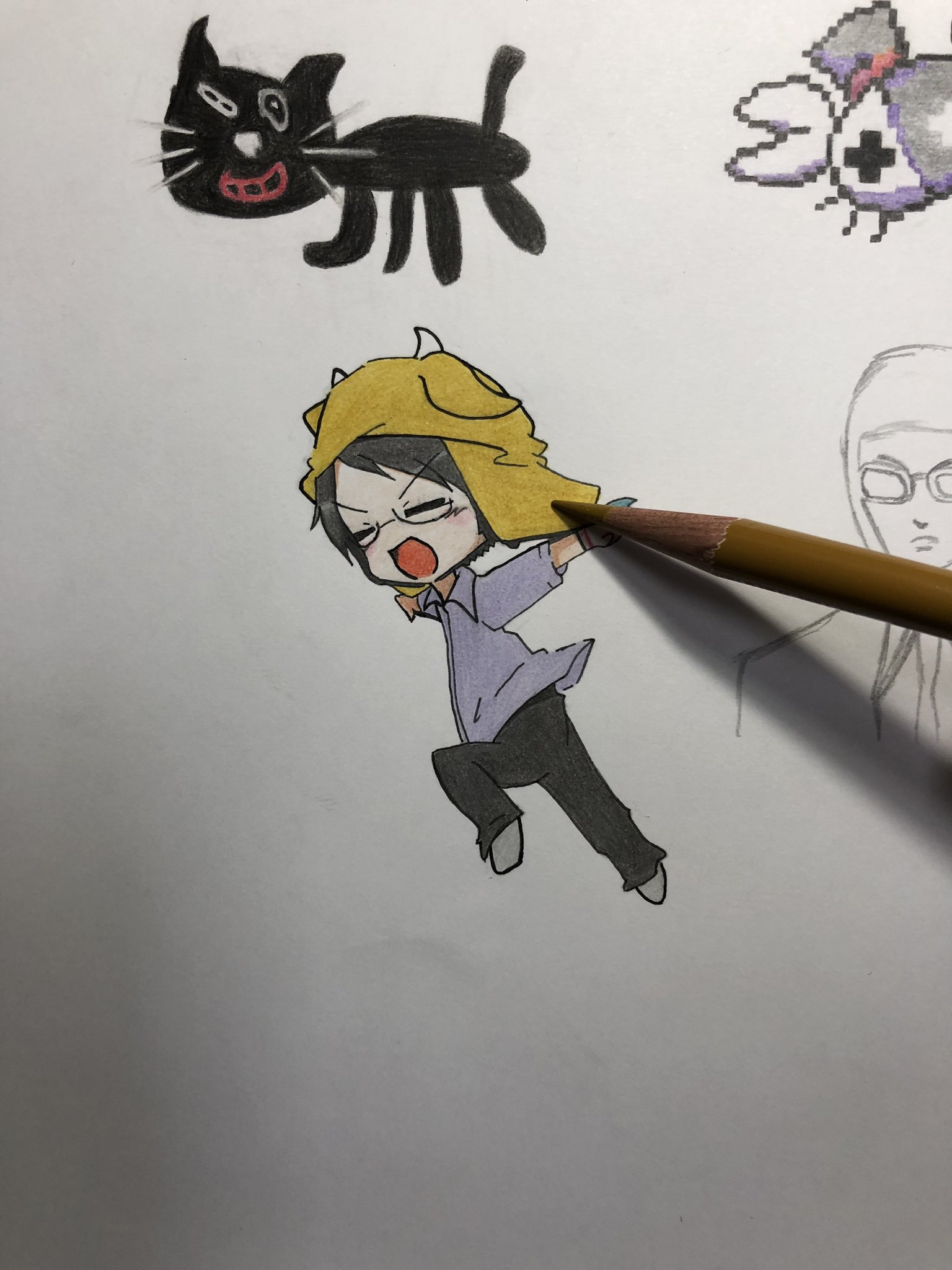 ライ うっしーのアイコン描きました 模写 牛沢 T Co Wyoxbnz96s Twitter