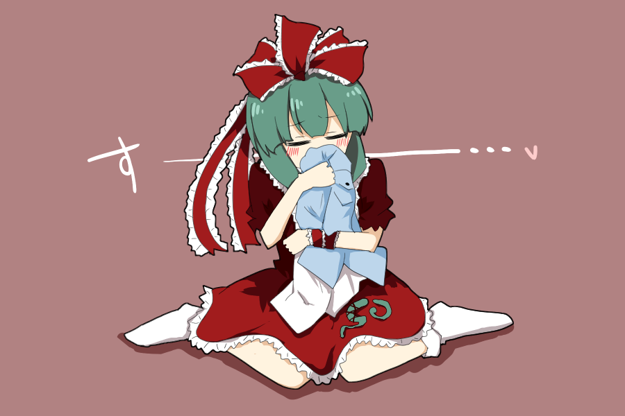 鍵山雛 「彼シャツ 」|ろくねんのイラスト