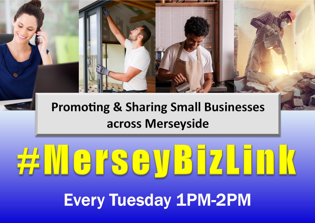 Good Morning! Don't forget to join in on #MerseyBizLink today 1pm till 2pm. We hope to see you there!
 
 <a href="/HayleyOlson/">Hayley</a> <a href="/chestnutbc/">Chestnut Building Centres</a> @FrenchPB @theatrenetwork_ <a href="/SmythsToysSpeke/">Smyths Software Speke</a> <a href="/Ashleigh_0203/">Ashleigh Mesham</a>