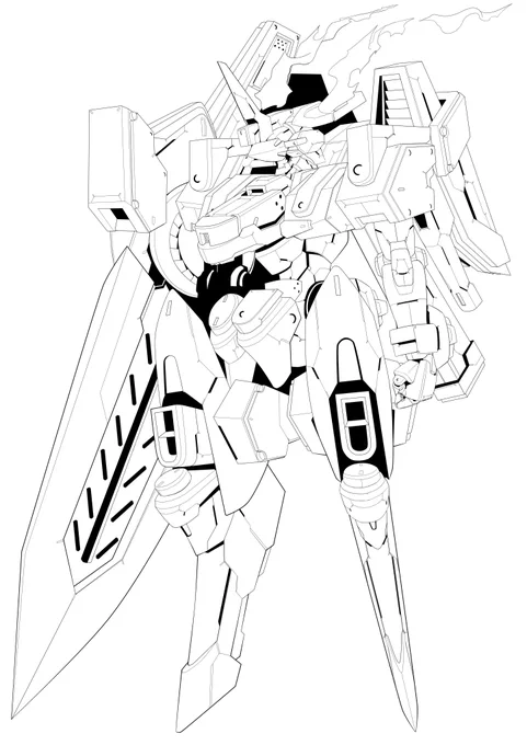 [(途中)邊疆獵手INVOKE]對艦級用EDUS裝甲-黑箭 特里爾專用機

最近都在畫ANRS合本用的大機姬,明天開始要上駕訓班跟畫案子了,會暫停一陣子後開始畫合本要用的封面草稿 