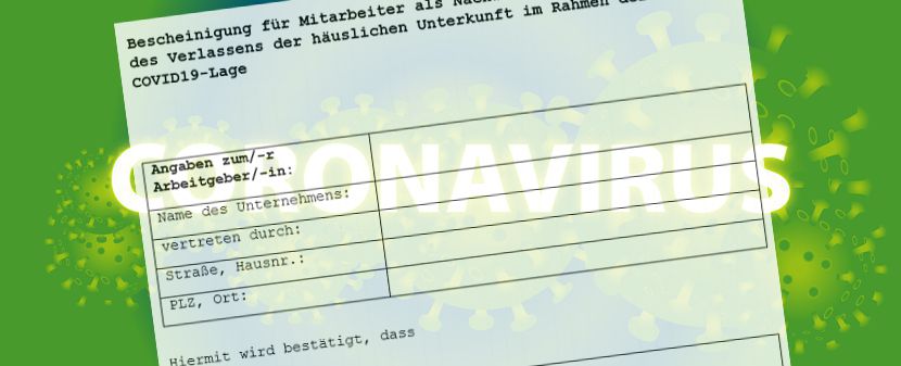 Lausitz Branchen Arbeitgeberbescheinigung Fur Mitarbeiter Zum Aufsuchen Des Arbeitsplatzes Auch Als Ms Word Vorlage Im Docx Format Damit Konnen Sie Ihre Eigenen Biefkopfe Verwenden Corona Passierschein Arbeitsweg Ausgangssperre